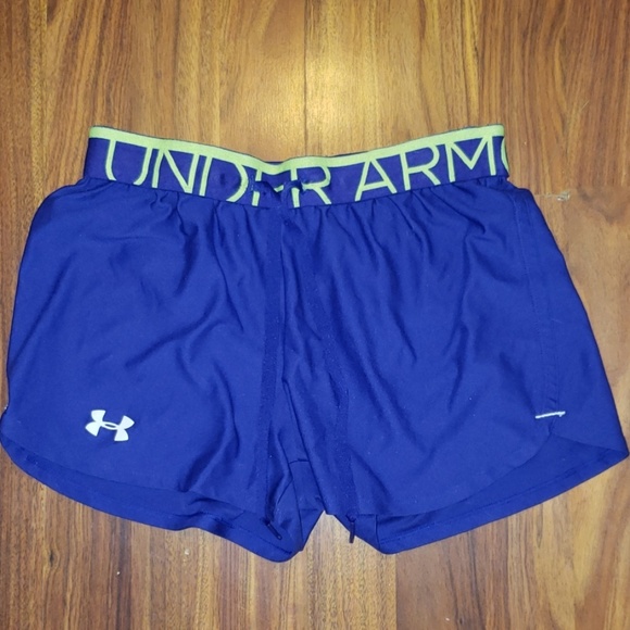 lime green under armour shorts